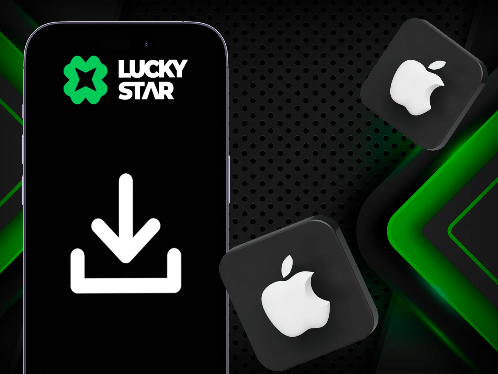 Faça suas apostas no aplicativo Lucky Star no iOS.