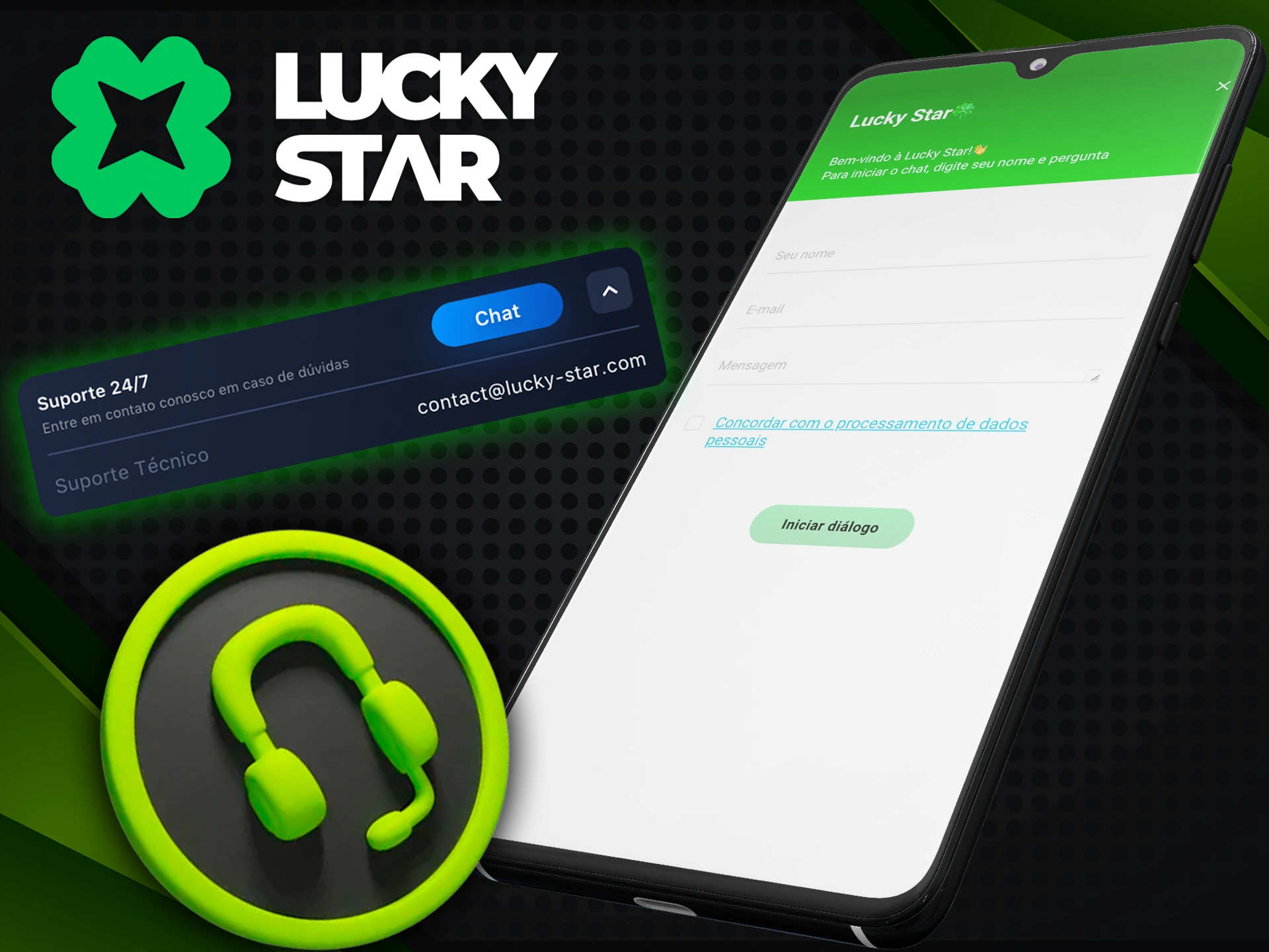 A equipe da Lucky Star pode ajudar a resolver suas dúvidas.