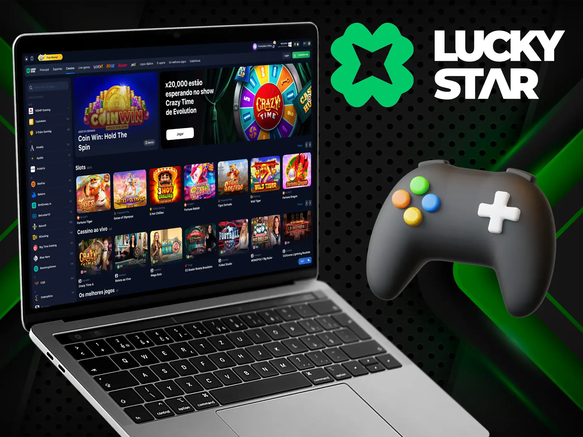 Lucky Star oferece jogos seguros de provedores confiáveis.