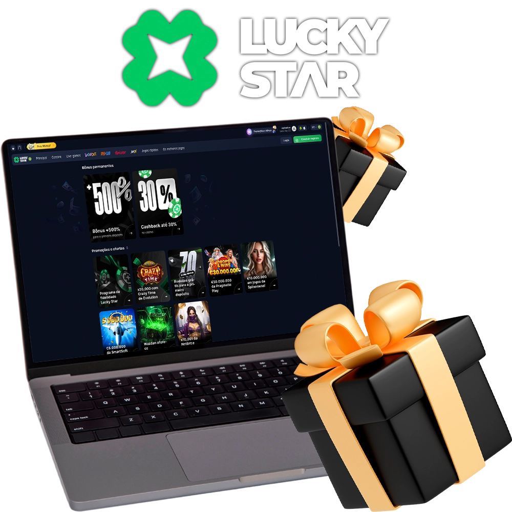 Muitos bônus já estão esperando por você no Lucky Star Casino.