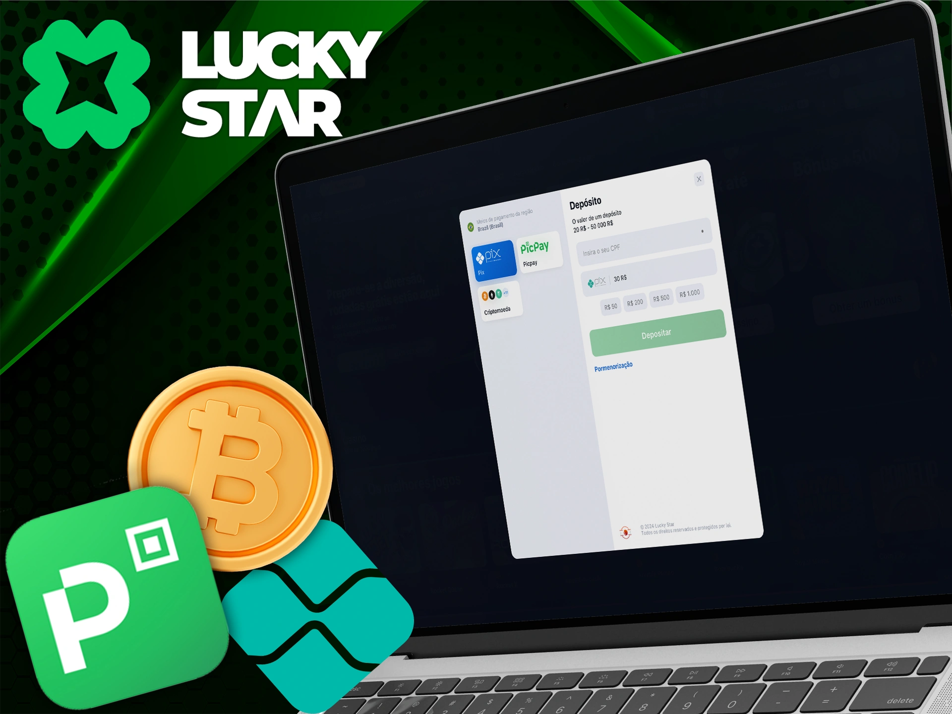 Descubra quais métodos de pagamento a Lucky Star oferece.