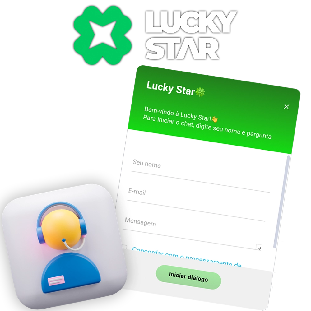 Descubra como obter suporte no Lucky Star Casino.