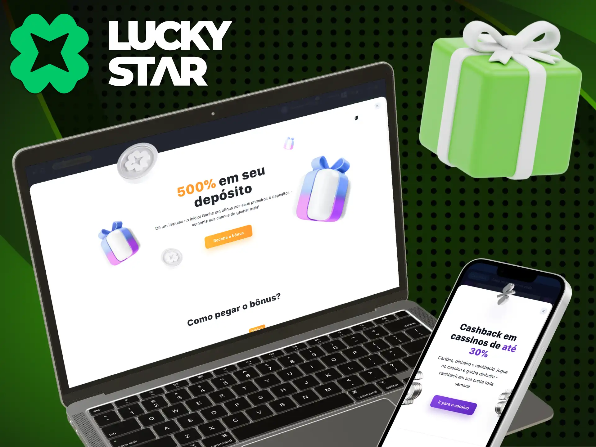Acesse bônus e reembolsos no cassino oficial Lucky Star Brasil.