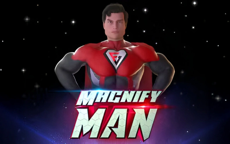 Explore o jogo Magnify Man crash na Lucky Star oficial.