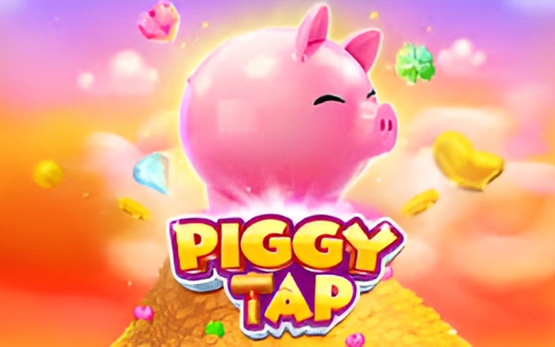 Experiência autêntica ação Piggy Tap em Lucky Star Brasil.