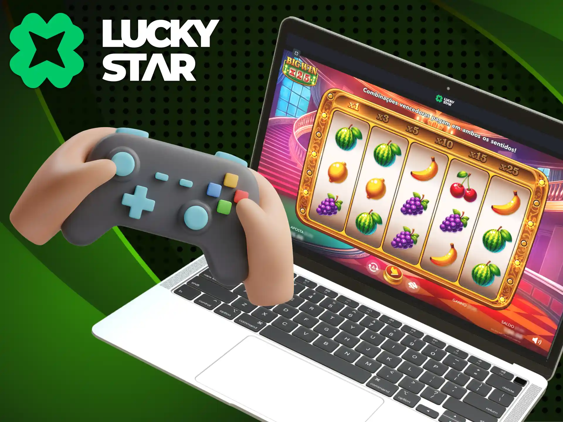 Jogue slots seguindo passos simples no site Lucky Stars Brasil.