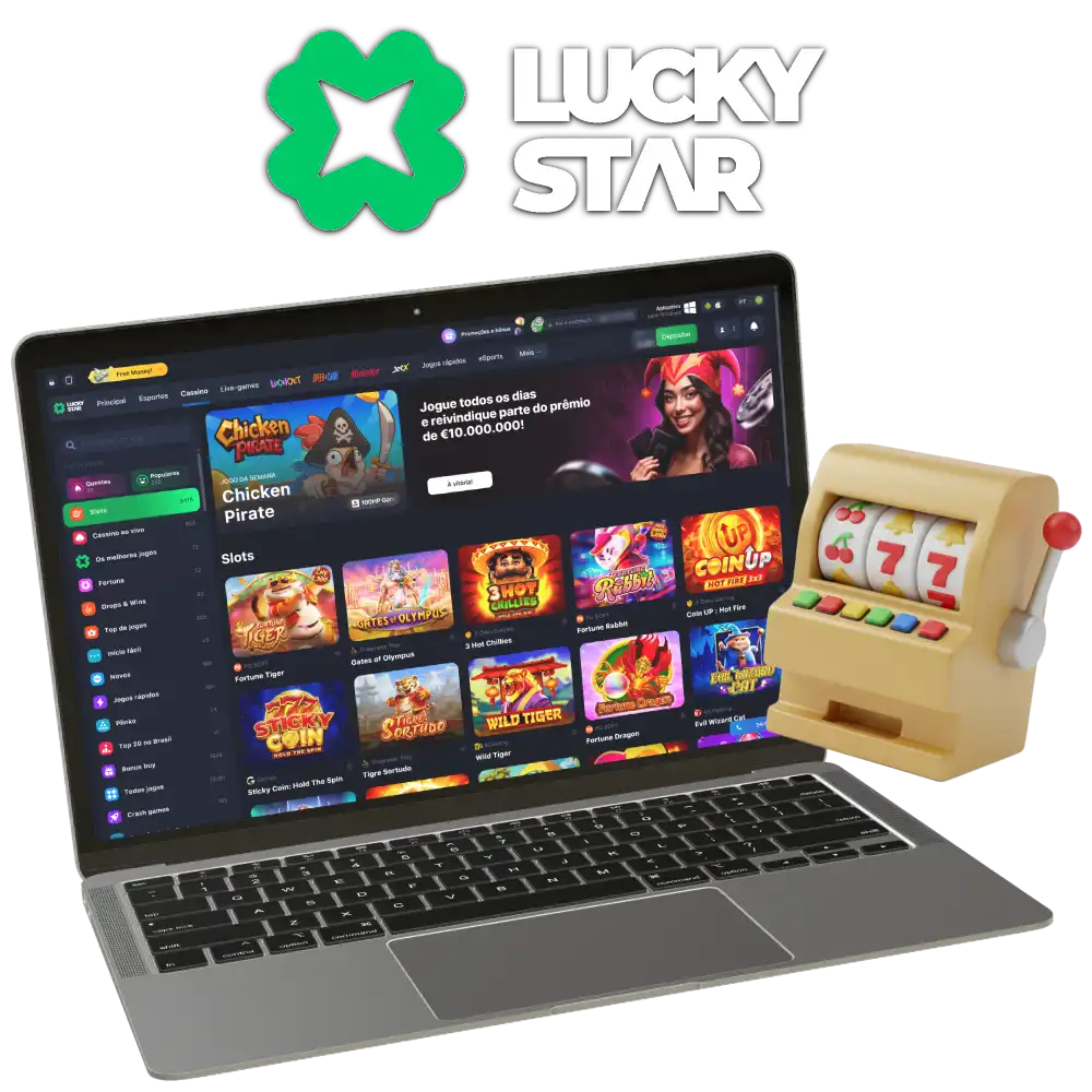 Confira os caça-níqueis do cassino no Lucky Star Brasil.